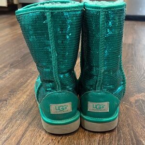 UGG Teal Sequin Boots